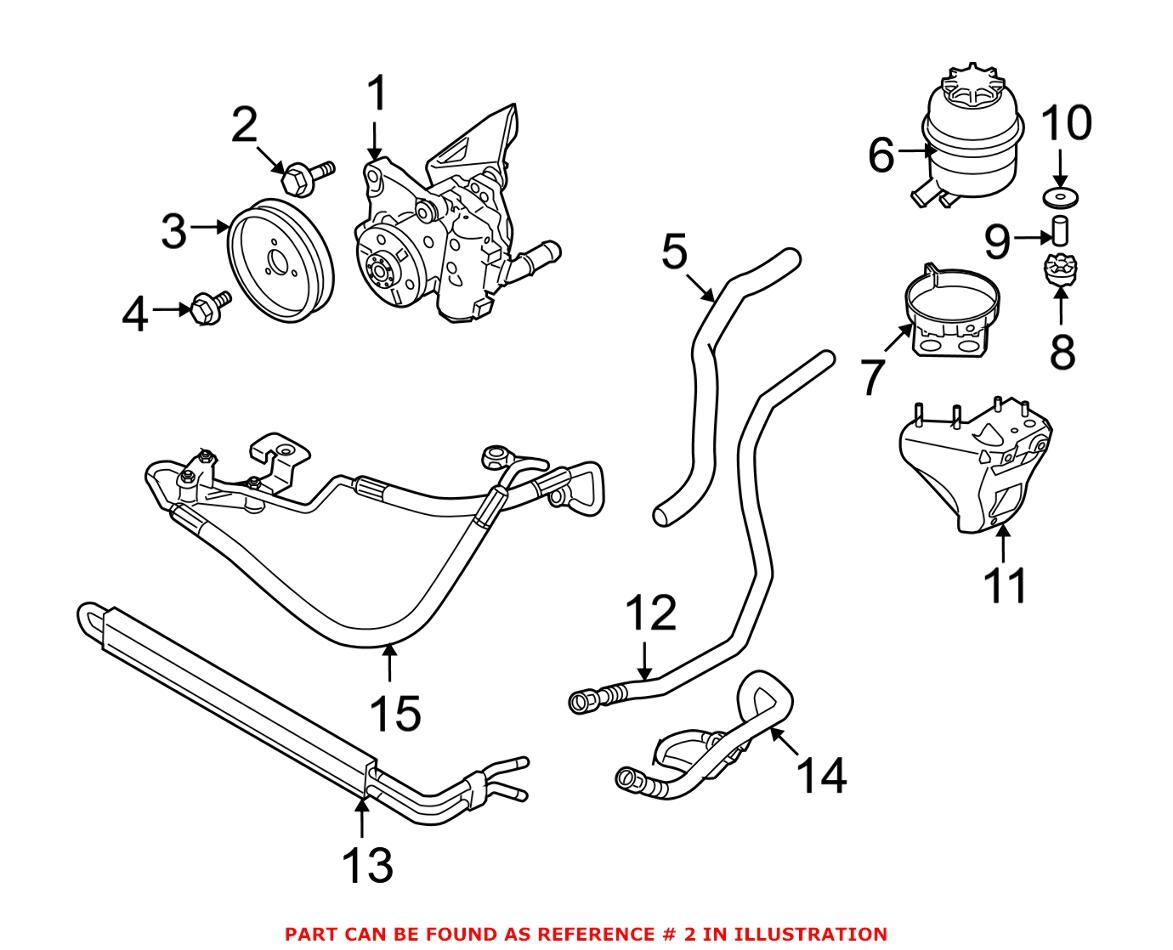 BMW Power Steering Pump Bolt Set (Aluminum) 32420392609